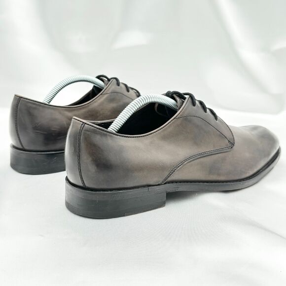 John Varvatos Distressed Brown Leather Derby Style Lace Up Dress Shoes Size 9M main image 8